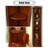 Maroon Solid Wood Display Cases
