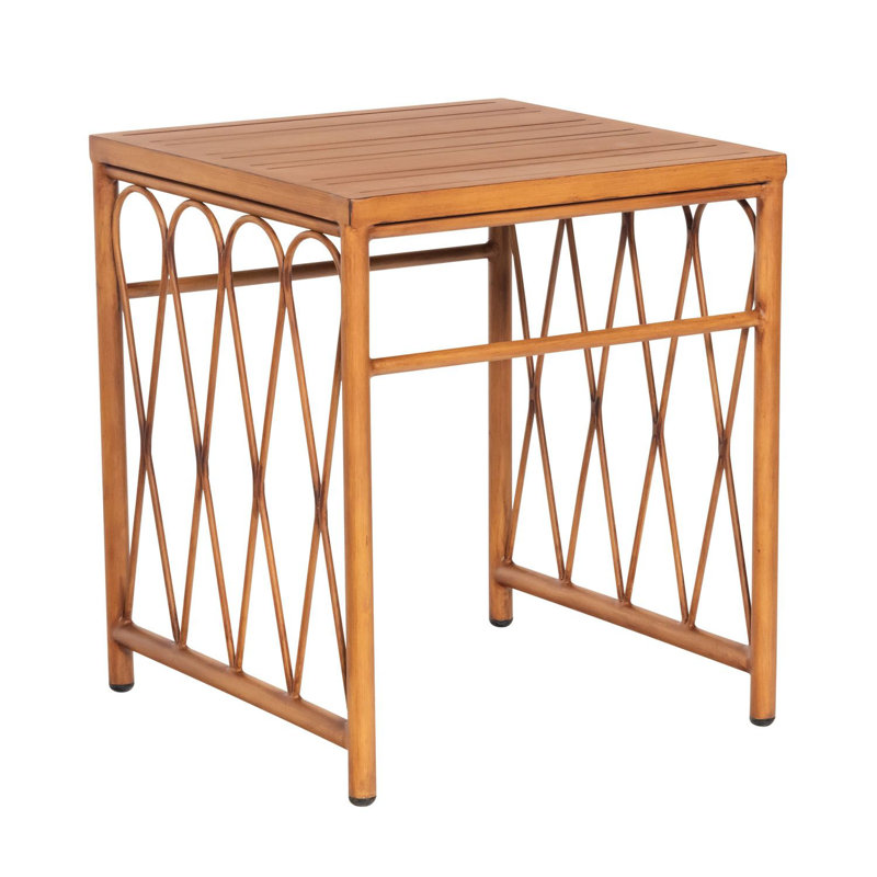Table d'appoint avec plateau à lattes, Huître