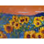 Napperon en polyester bleu tressé Blue Dawn