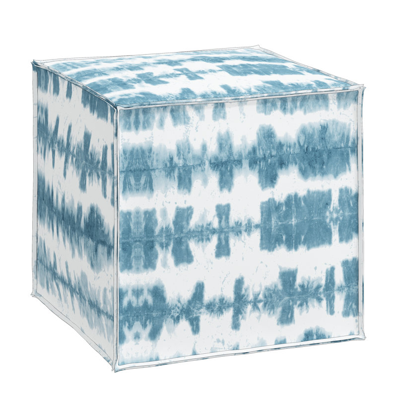 Repose-pieds cubique carré en ikat 19" oga