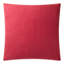 Housse de coussin de Noël en velours rouge 18 x 18 pouces avec arbres enneigés Christmas