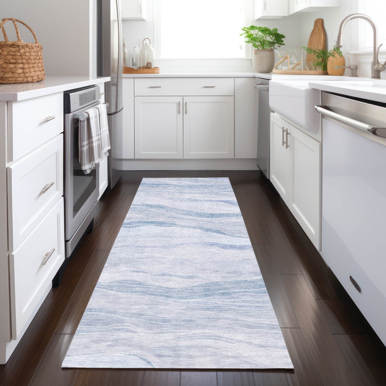 Machine Washable Indoor/Outdoor Christain ACN1250 Sky Rug