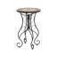 Table d'appoint ronde ronde en céramique, colorée et noire