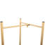Support pour plante Golden 2 en métal, pliable et pour présentoir intérieur / extérieur en métal doré