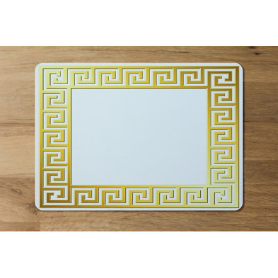 Mignon Polyester-Coated Hardboard No Pattern Rectangle Placemat