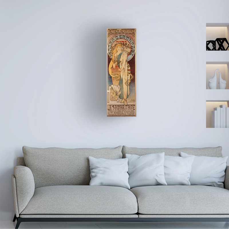 Art sur toile d'Alphonse Marie Mucha La Samarillère, 1897, H 47 po x l 16 po
