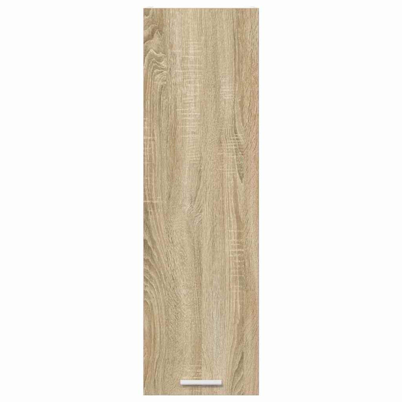 Vidaxl Hanging Cabinet Riga White 40 X 31 X 100 Cm Engineered Wood, 100cm H x 30cm W x 31cm D, Sonoma Oak
