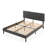 Zinus Cambril 38" Upholstered Platform Bed Frame with Sustainable Bamboo Slats-75227867