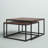 Megan Solid Wood Top Nesting Coffee Table