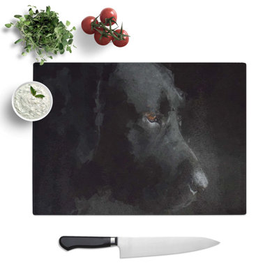 Tempered Glass Labrador Retriever Chopping Board