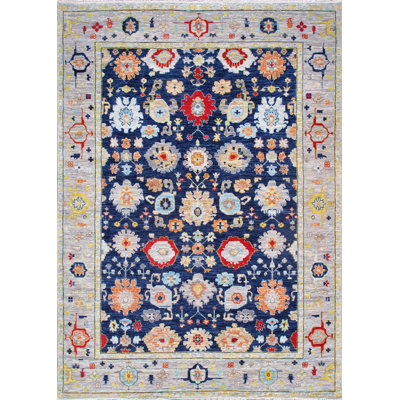 Oushak Hand Knotted Wool Oriental Indoor Rug