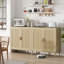 Buffet 70 po en rotin avec rangement-350999012