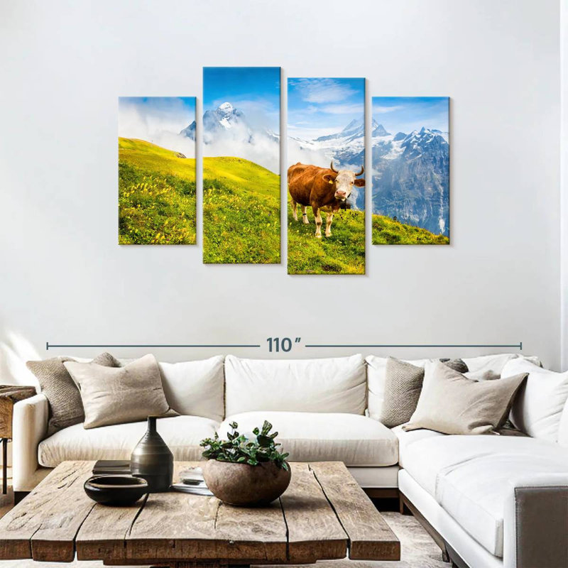 Vache Brampt des Alpes bernoises, H 48 po x l 75 po