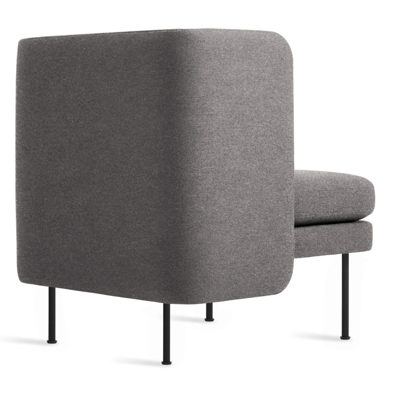 Bloke Club Chair, Gabro Gray Wool, Oblivion