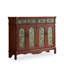 Banc de rangement en bois manufacturé brun