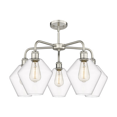 5 - Light Dimmable Teardrop Chandelier