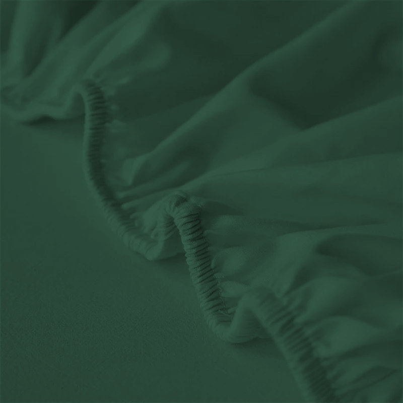 Microfiber Premium Quality Deep Hypoallergenic Fitted Sheet 25cm, Super King (6'), Emerald