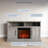 18" Electric Fireplace Heater with Remote Control, Black
