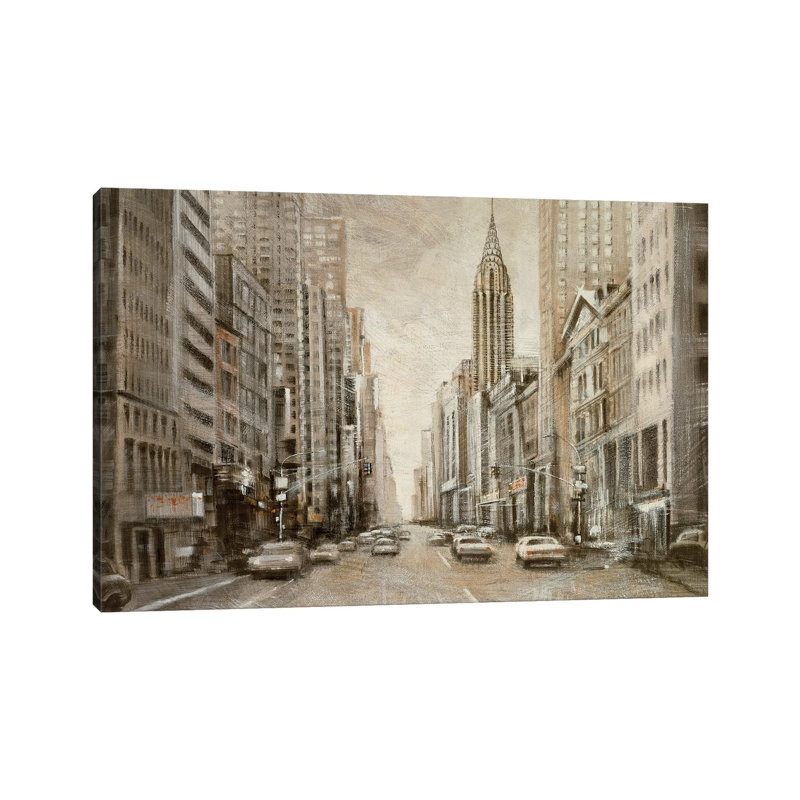 To The Chrysler Building by Matthew Daniels - Wrapped Canvas Gallery-Wrapped Canvas Giclée, 20.32 cm H x 30.48 cm W