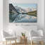 Paysage naturel «Mountain Range Forest Reflection» sur toile-99543890