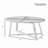 Modern Harmony Wood Oval Coffee Table