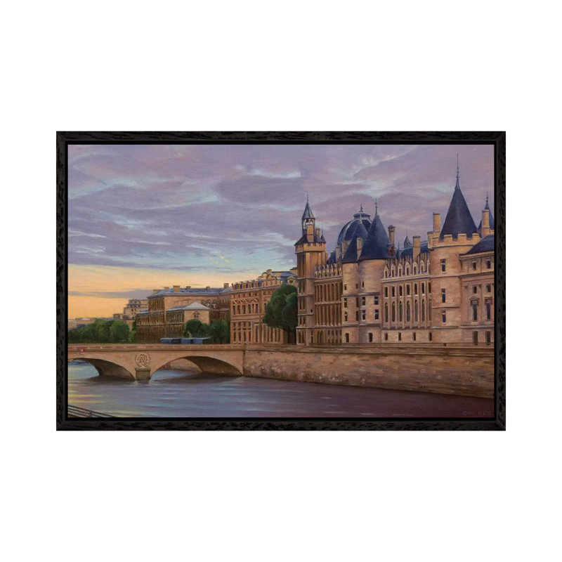 The Conciergerie At Sunset by Nick Savides - Gallery-Wrapped Canvas Giclée on Canvas, 66.04 cm H x 45.72 cm W, Black Framed