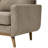 Brooklington 67.7" Square Arm Loveseat with Wooden Legs (Legs Tone May Vary)-1393637135