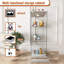 Vitrines en verre autoportantes 48 "avec serrure et DEL ajustables H 48"-117987176