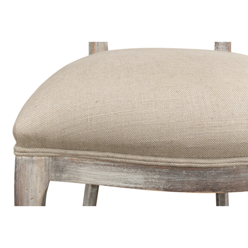 Banner Upholstered Dining Chair, Light Gray, Gray