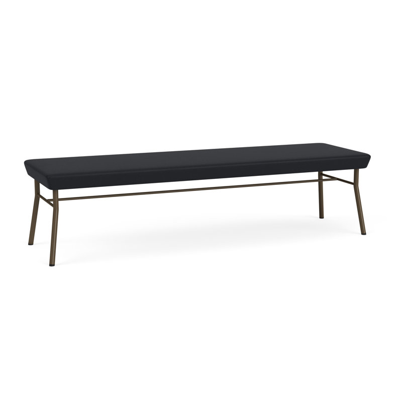 Banc en métal 3 places Chat, Bronze, Noir Modena