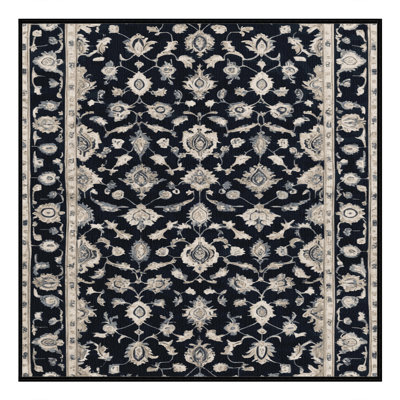 Machine Washable Persian Gray Area Rug