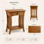 Lukats 60cm Solid Wood Console Table