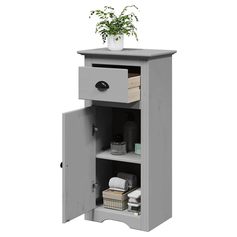 Bivins Bathroom Cabinet, Grey