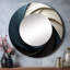 Geometric Spiral I - Abstract Spirals Unique Mirror, Modern Large-99618037