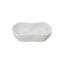 Lavabo vasque en marbre naturel blanc, 23,6 po x 14,2 po x H 7,1 po, conception ondulée, salle de bain spacieuse avec 7,1 po de hauteur, semi-polie et élégante