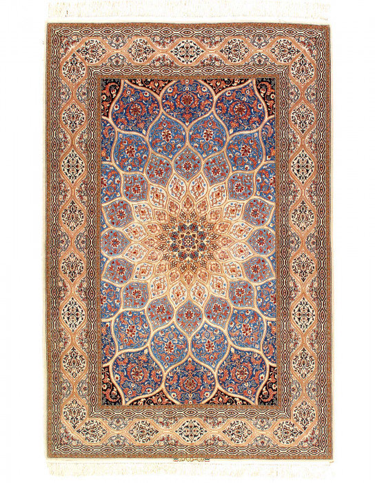 One-of-a-Kind 5'1'' X 7'11'' New Age Area Rug in Malibu/Gold/Beige
