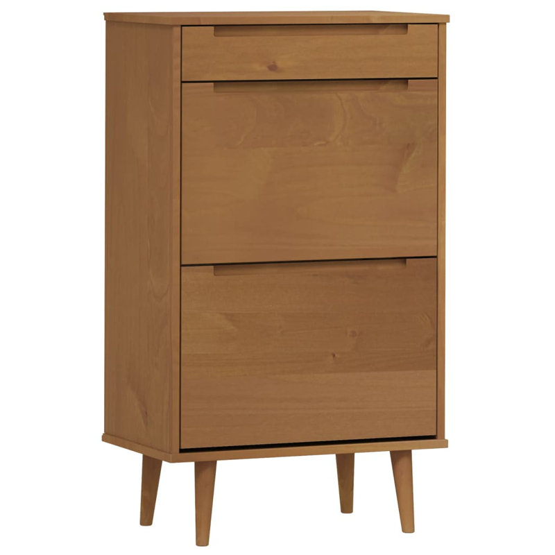 12 Pair Shoe Storage Cabinet, Brown