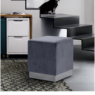 Annora Velvet Ottoman