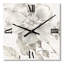 Indigold Grey Pivoines II - Horloge murale traditionnelle-191161651