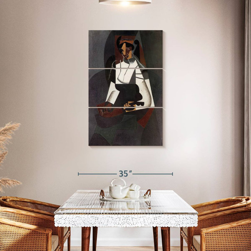 Avery Woman With Mandolin, 45" H x 28" W