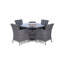 Padilla 4 - Person Wicker Patio Dining Set with Round Table , Cushions Included-2080997690-2080997689