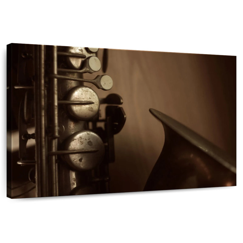 Senne Old Saxophone, 30" H x 45" W