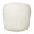 Polyester Rounded Barrel White Accent Chair