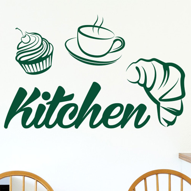 Food & Beverage Wall Decal, Dark Green