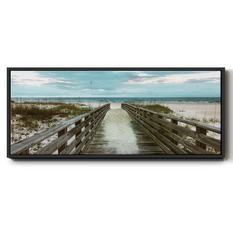 Happy Place- Framed Canvas, 24" H x 60" W