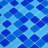 1" x 1" Straight Edge Glass Mosaic Tile-50375079