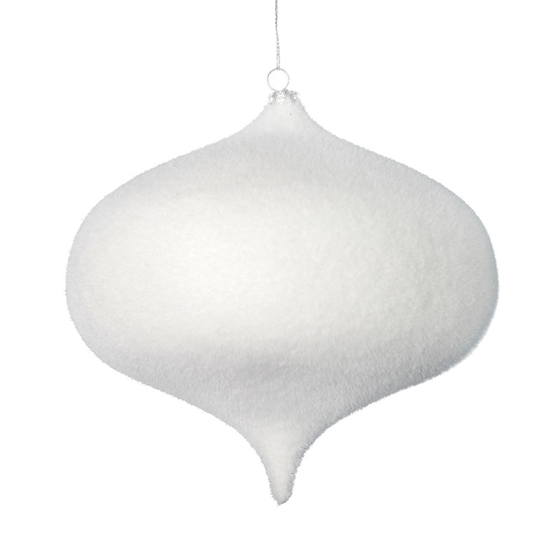 Ornement en oignon 6 po, Blanc
