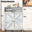 Gracie Oaks Freestanding Narrow Shoe Rack Cabinet With Open Storage And Two Flip Drawers