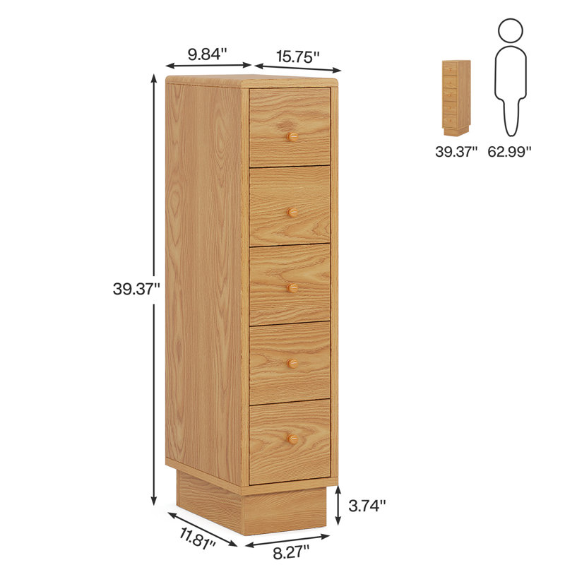 Nijia 5 Drawer Storage Drawer