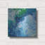  «Blue Lagoon Abstract 1» par Jean Plout, art mural en métal, 12 po x 12 po-219024393